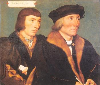 小漢斯 荷爾拜因 Double Portrait of Sir Thomas Godsalve and His Son John